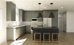 Kitchen rendering: Ponderosa floor plan