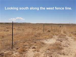 drive along the fence line.