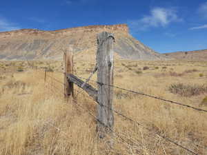 Partly fenced property.