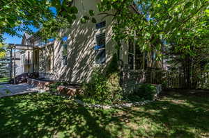 View of yard featuring a pergola