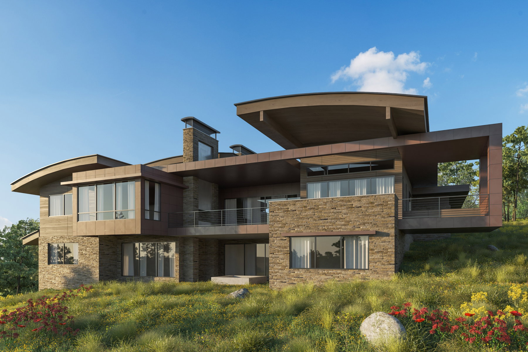 Exterior Rendering - Back