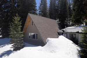 View of snow covered exterior
