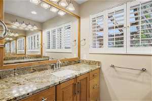Bright New Custom Primary Bathroom suite with Double Marble Vanities