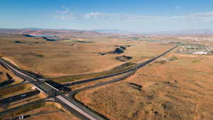 Aerial view featuring a rural view