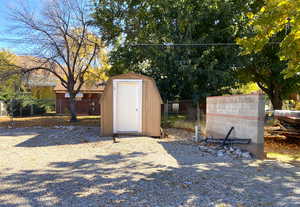 View of outdoor structure