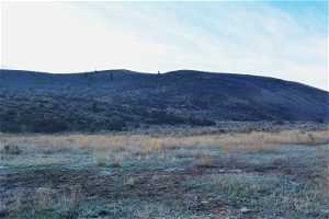 Looking to the south across the property, hill included