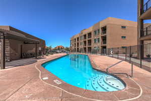 View of pool