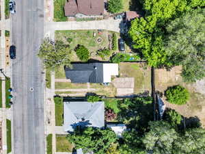 View of bird's eye view featuring brand-new roof.