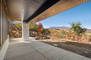 Lower level covered patio