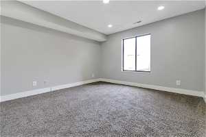 Bedroom with New Carpet & Large Closet
