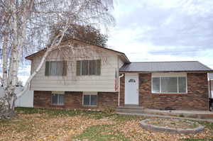 View of split level home