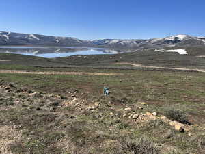 Mountain view with a water view