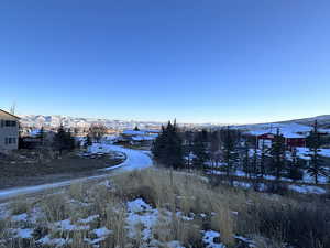 View of road featuring a mountain view