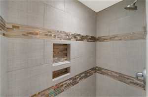 Custom tile in Master Shower