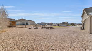 View of yard featuring central AC unit