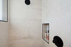 Details with tiled shower