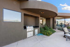 View of patio / terrace featuring area for grilling