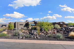 View of pueblo-style home