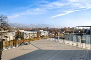 Rooftop deck with 360 degree views
