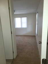 Unfurnished room featuring carpet