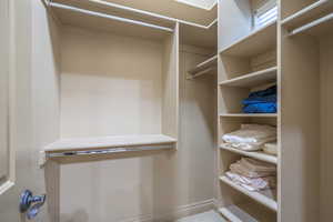 View of spacious closet