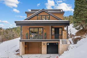 Front of residence with a rare 2 car garage in Old Town