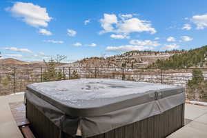 Hot tub on Deck off Family Room