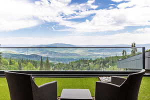 Water view featuring mountains