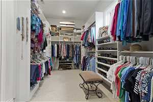 One of Two Walk in Closets in Primary Suite