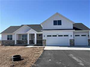 MODERN NEW CONST. RAMBLER FEATURES MAIN FLOOR LIVING AND SITS ON A LARGE HORSE PROPERTY LOT.HOME ALSO FEATURES AN UPPER LEVEL BEDROOM AND 3/4 BATH