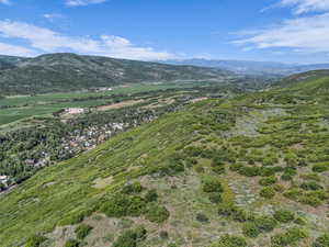View from mountain property looking toward Mt. Timpanogos.
