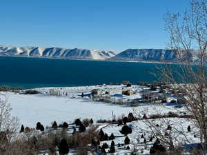 Property view of water with a mountain view