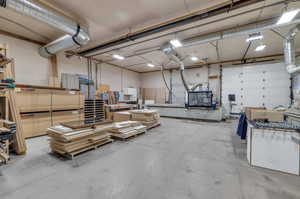 A 6,400-square-foot Shop/Barn is the perfect solution for fulfilling your diverse storage needs. Whether it's for your toys, vehicles, equipment, recreational items, or even animals, this expansive space offers ample room for all.