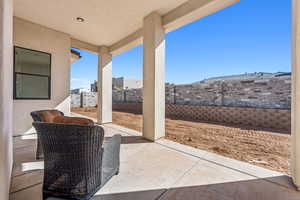 View of patio / terrace featuring a fenced backyard