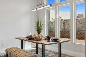 Interior space with a wealth of natural light