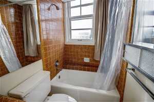 Full Bathroom with Original Art Deco Tile