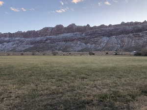 Property view of mountains featuring a rural view