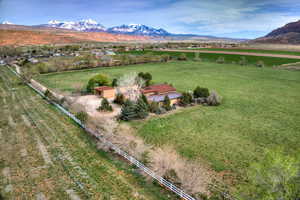 Mountain view with a rural view