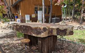 Stone Table (and Beehives)