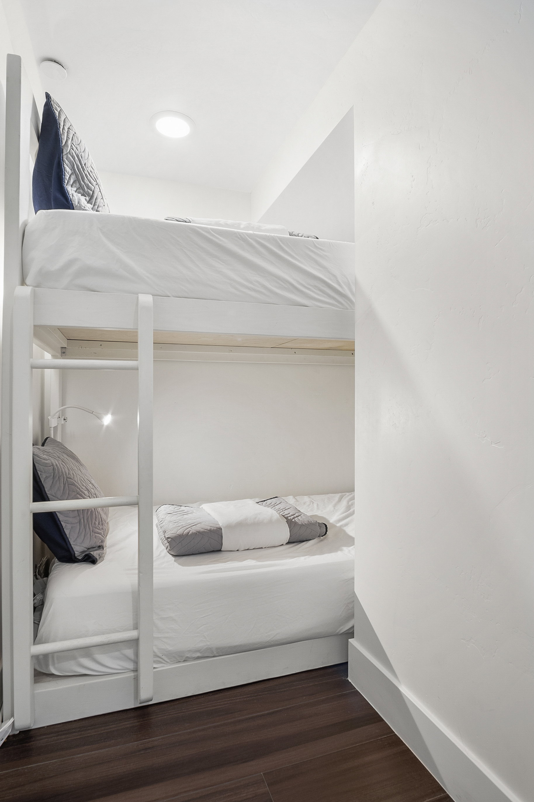 Bedroom featuring dark hardwood / wood-style floors