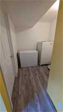 Laundry area with LTV floors