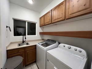 Laundry on main floor by the kitchen