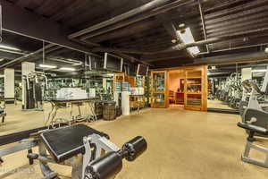 View of workout area