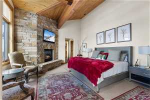 Master Suite w/Fireplace and views