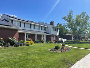 Summertime photo of the house.