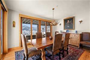 Enjoy the views and fresh air from this dining room.