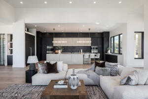 Living room featuring hardwood / wood-style floors