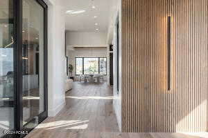 Corridor featuring hardwood / wood-style floors