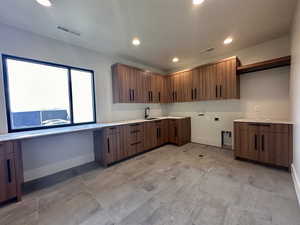 Kitchen with sink