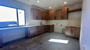 Kitchen featuring sink